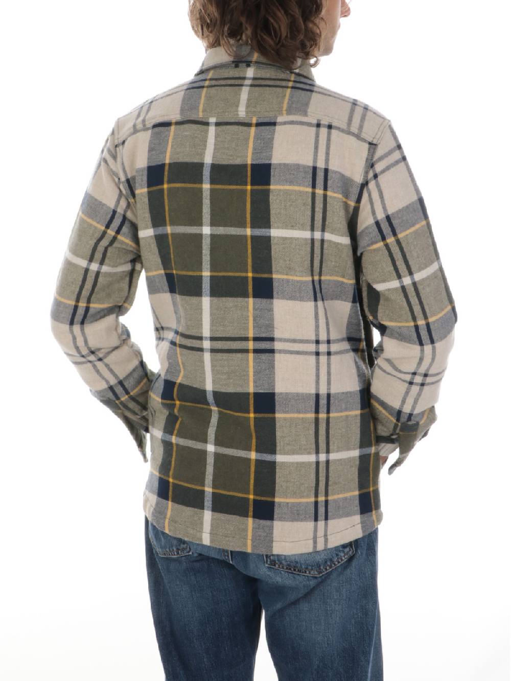 BARBOUR Overshirt Uomo Cannich in Cotone Nuovo