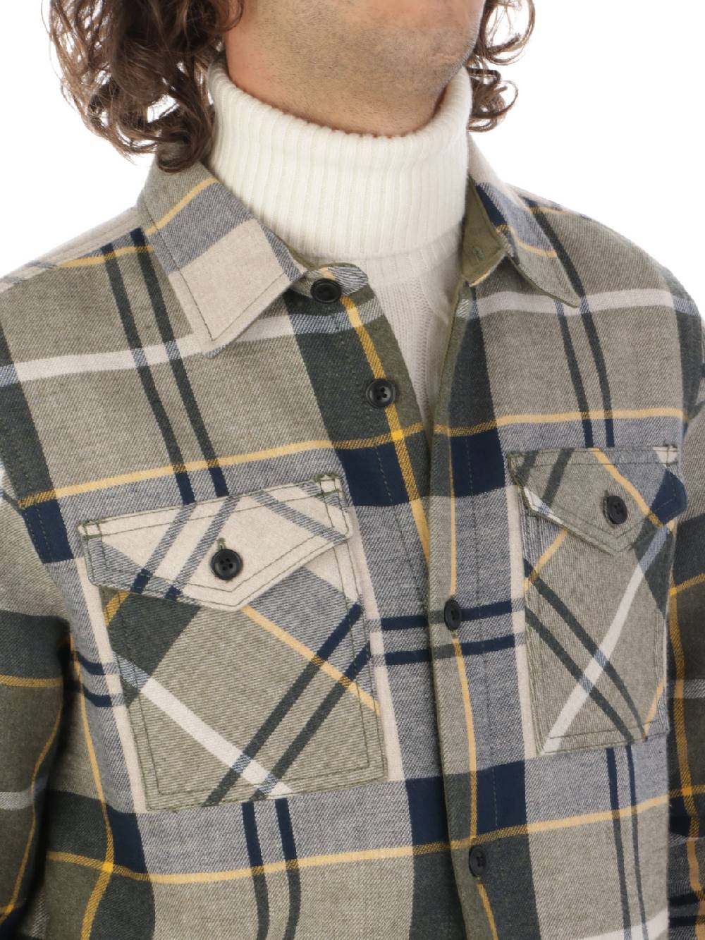 BARBOUR Overshirt Uomo Cannich in Cotone Nuovo