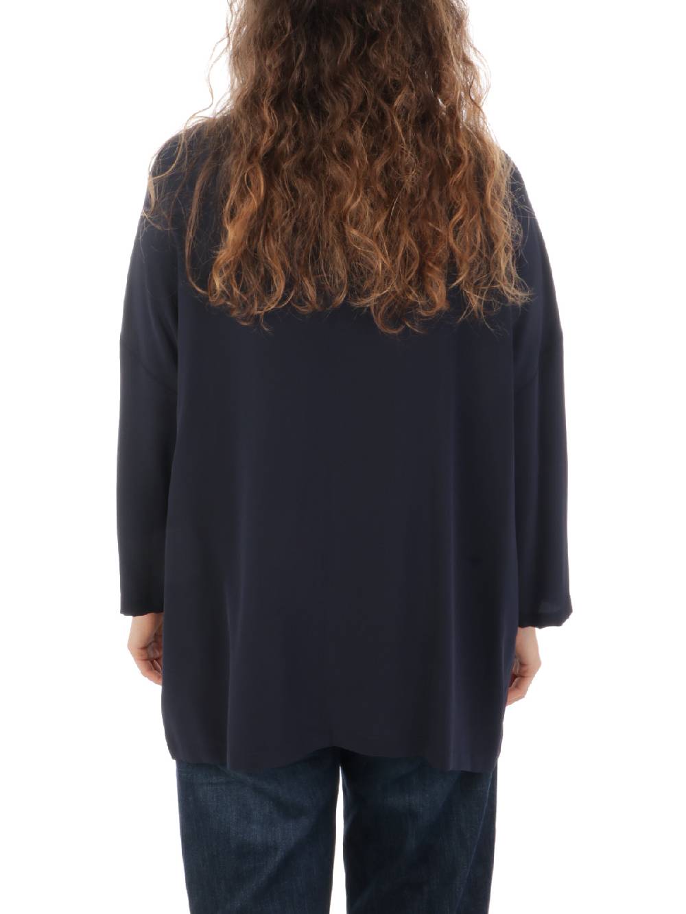 ASPESI Camicia Donna in Seta con Cravatta Consegna Veloce