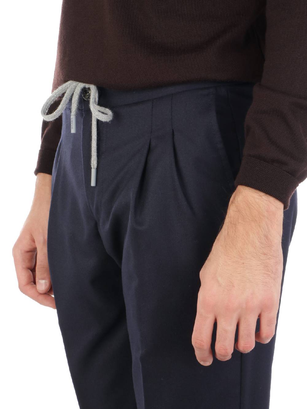 BARBA Pantaloni Uomo Roma in Lana Offerta