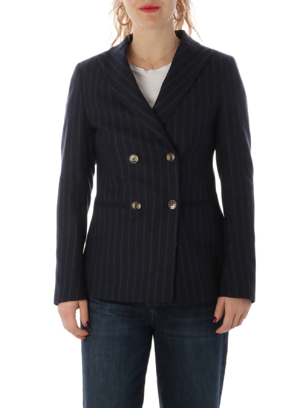 19.61 MILANO Blazer Donna Doppiopetto Diletta Saldi Di Fabbrica