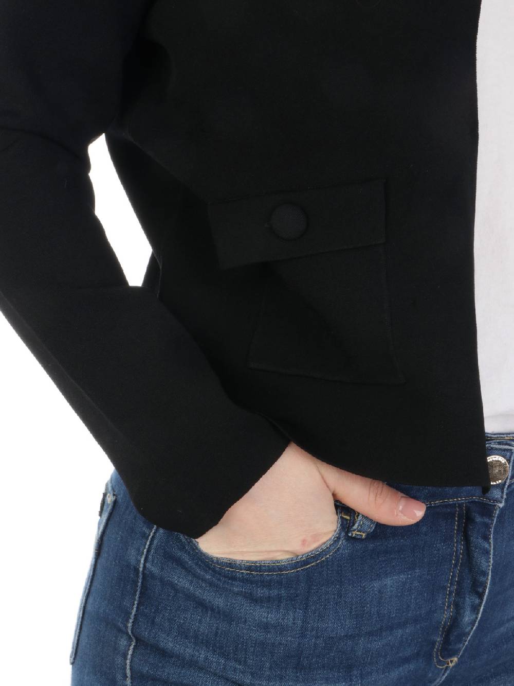 KANGRA Giacca Corta Donna Duble in Viscosa Pezzi Unici