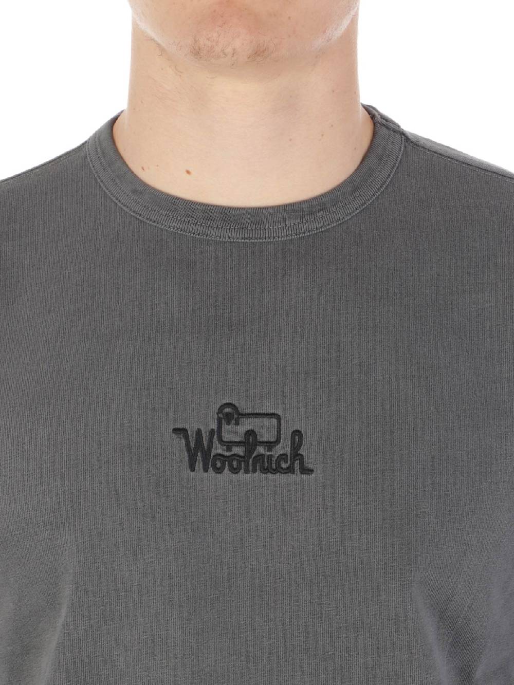 Woolrich Jersey Faded Long Sleeves Tee Fino Al -60%