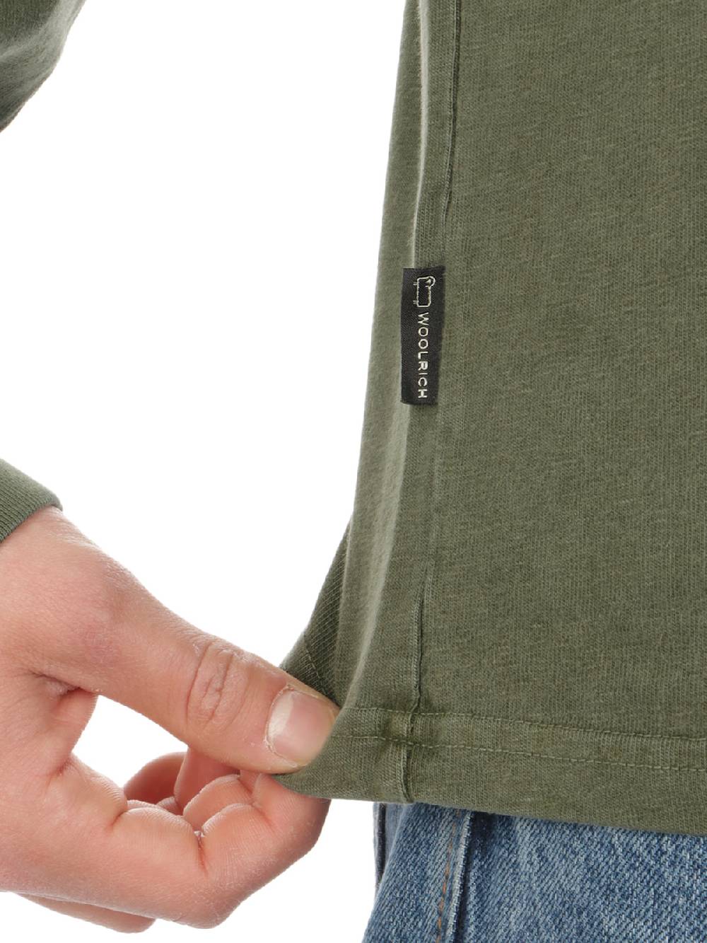 Woolrich Jersey Faded Long Sleeves Tee Shopping Online