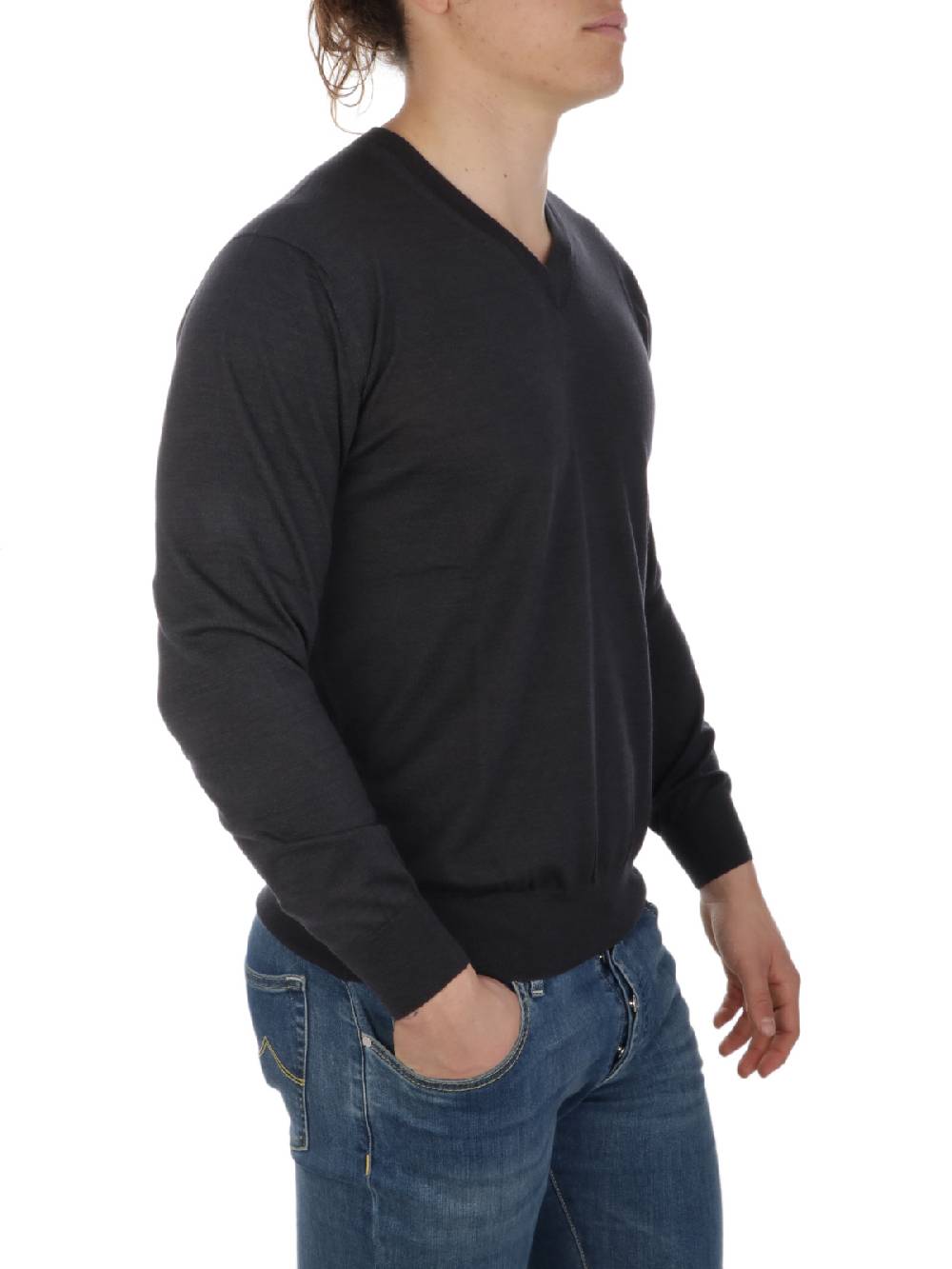 CRUCIANI Pullover Uomo in Cashmere e Seta