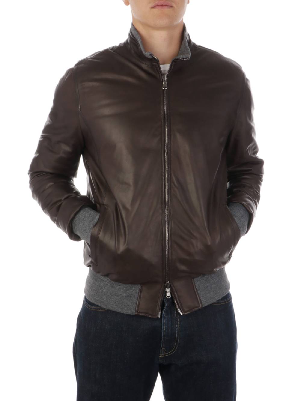 BARBA Giubbotto Uomo Double in Pelle Saldi
