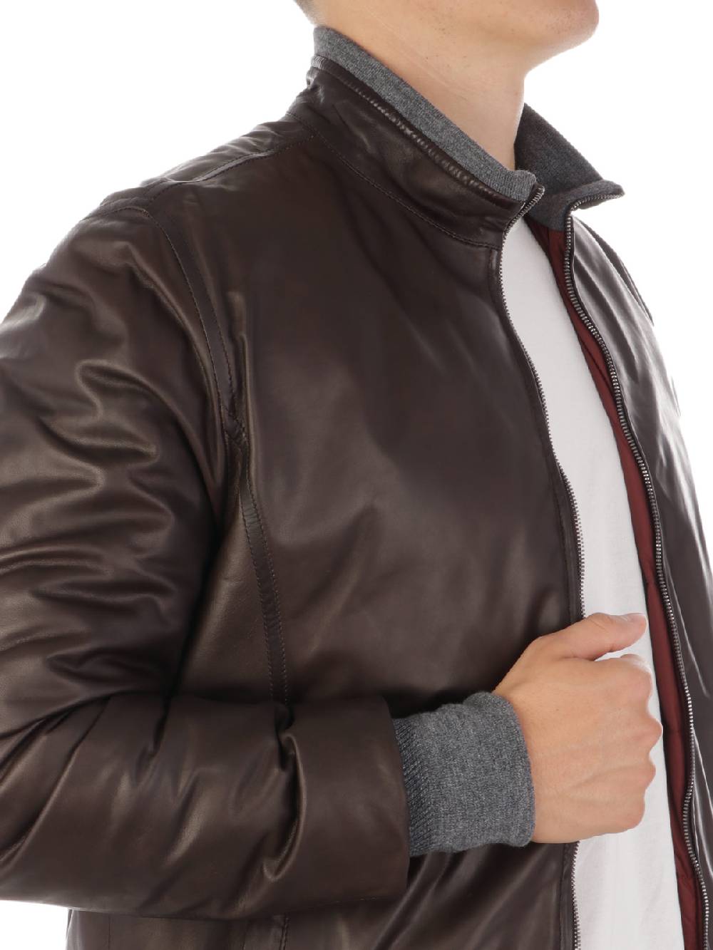 BARBA Giubbotto Uomo Double in Pelle Saldi