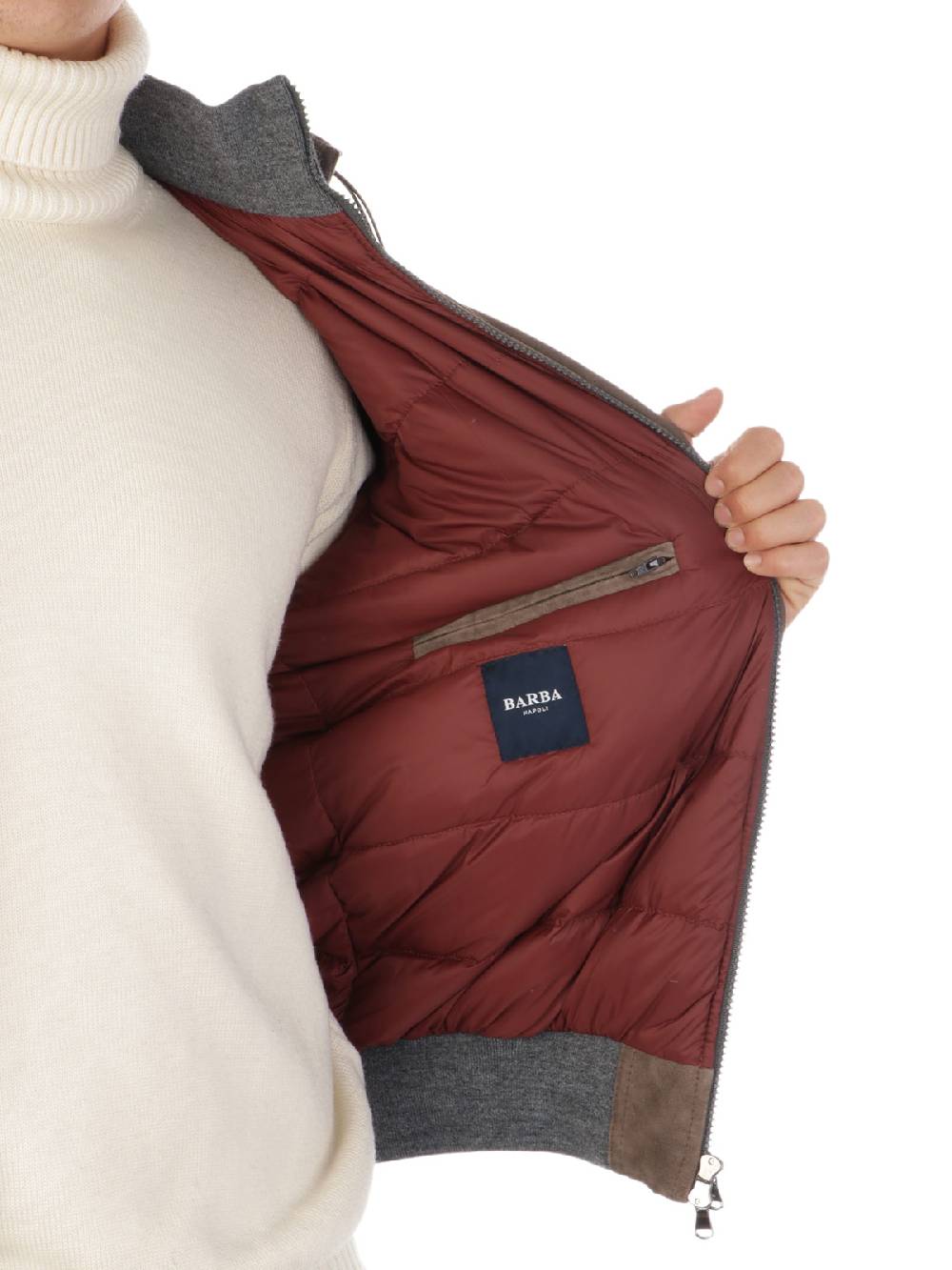 BARBA Bomber Uomo Imbottito con Cappuccio Hotsell