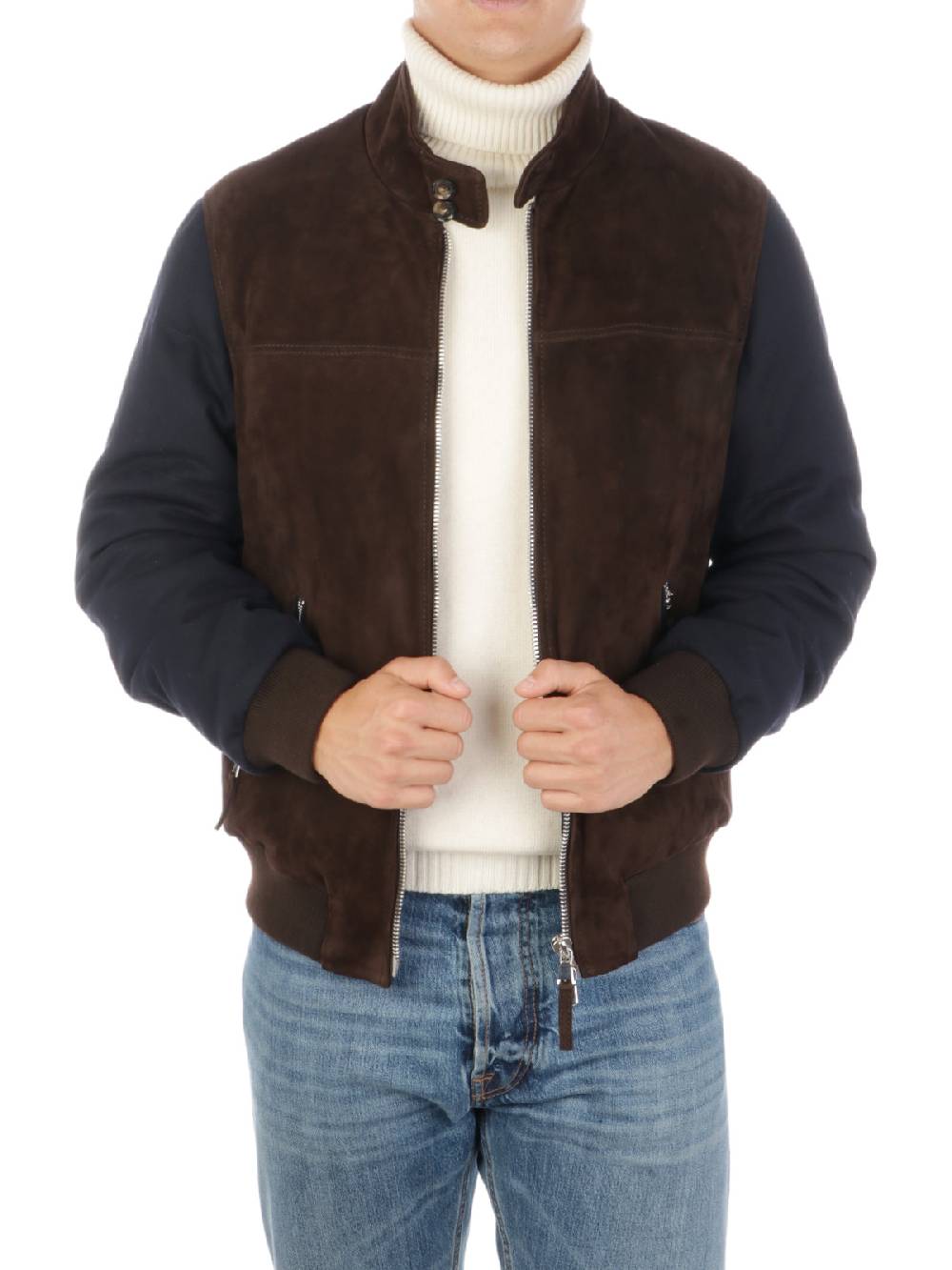 THE JACK LEATHERS Giacca in Suede Uomo Matthias Vendita Economica