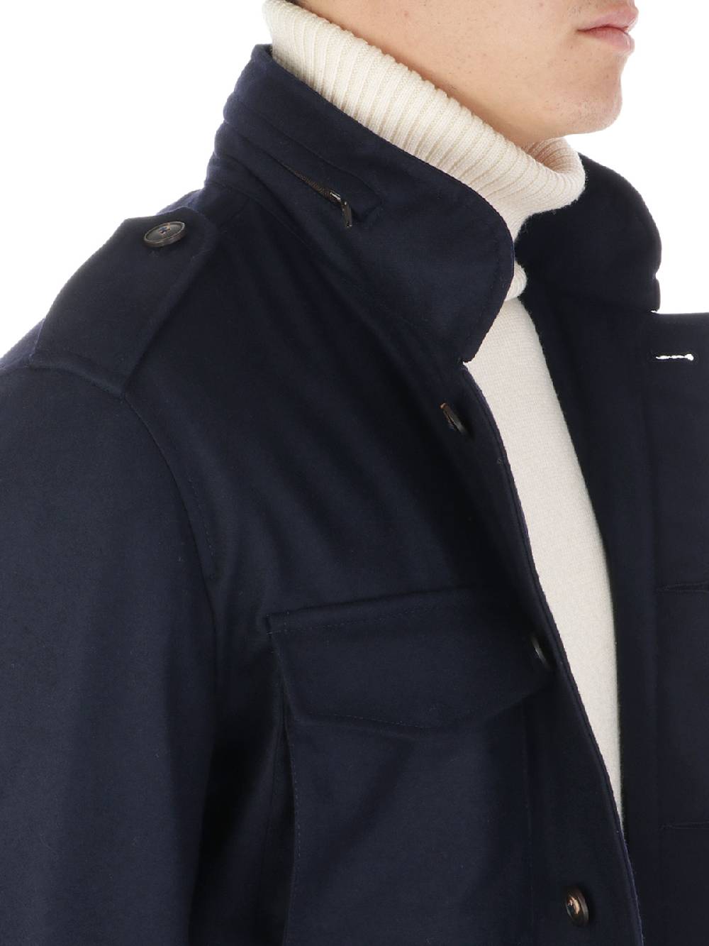 BARBA Field Jacket Uomo in Lana Vendite Flash