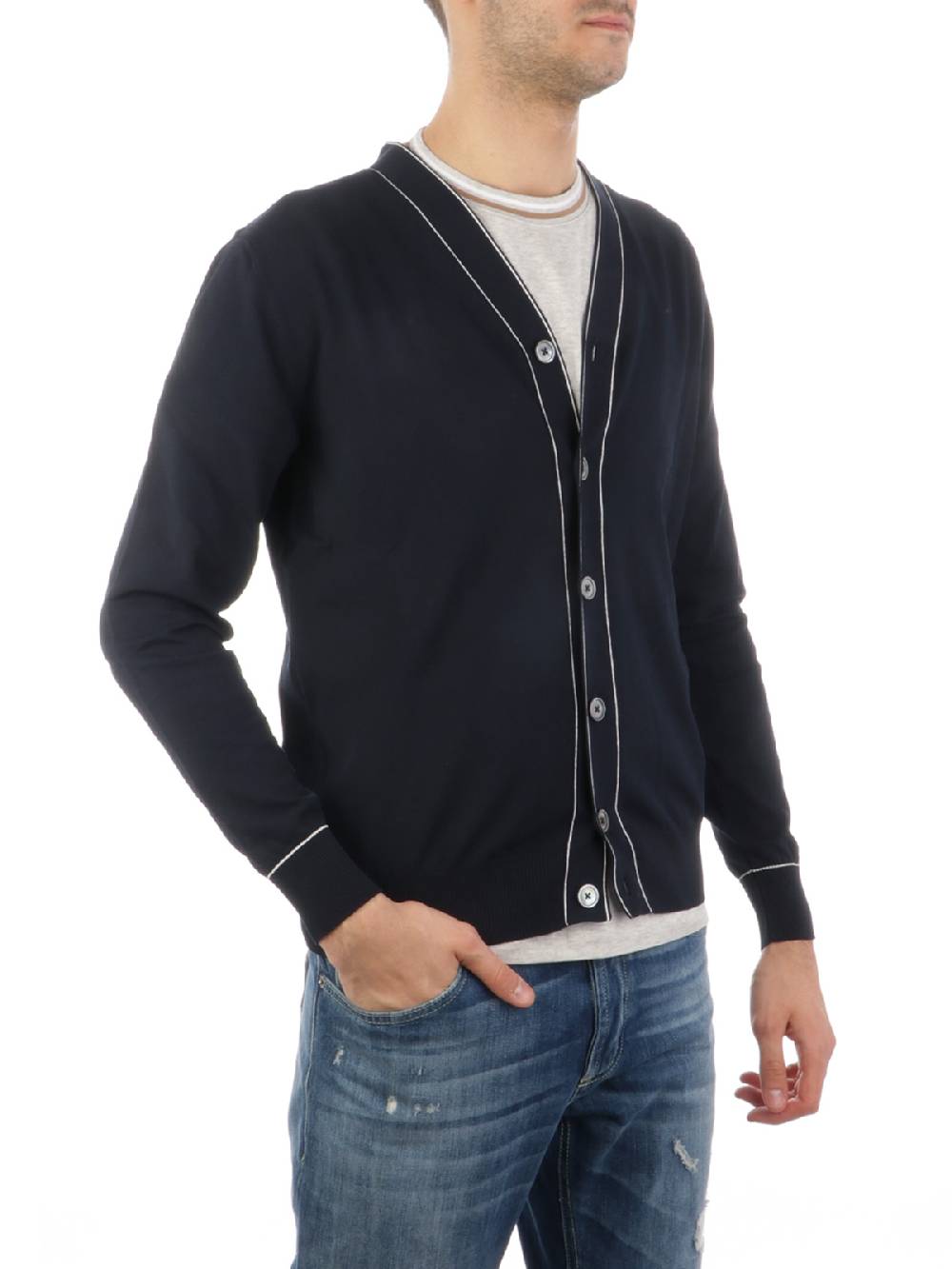 Eleventy Jersey Maglia Cardigan Offerta esclusiva