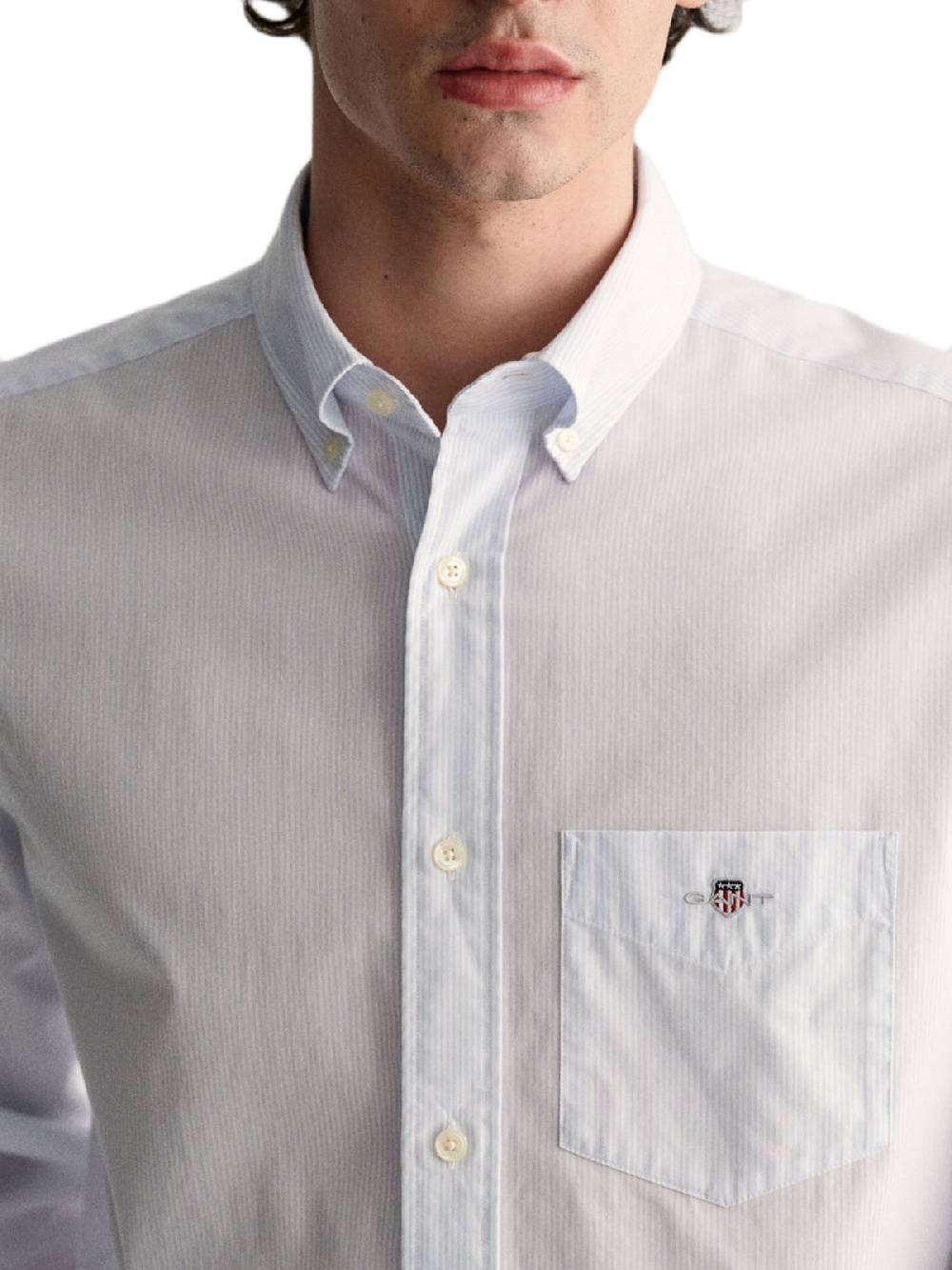 Gant Reg Poplin Banker Shirt Offerta per la Festa della Mamma