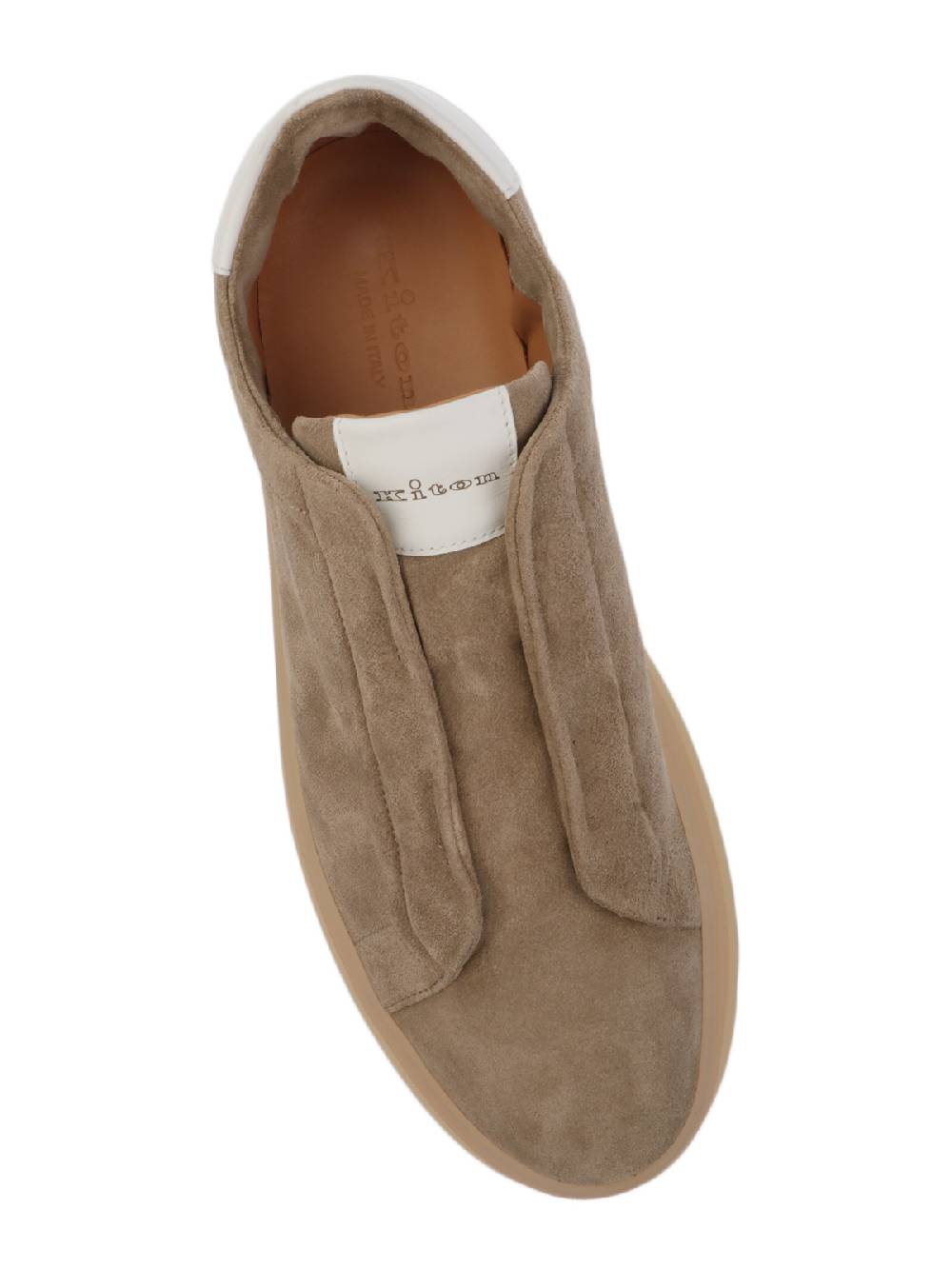 KITON Sneakers Uomo in Suede senza Lacci Liquidazione