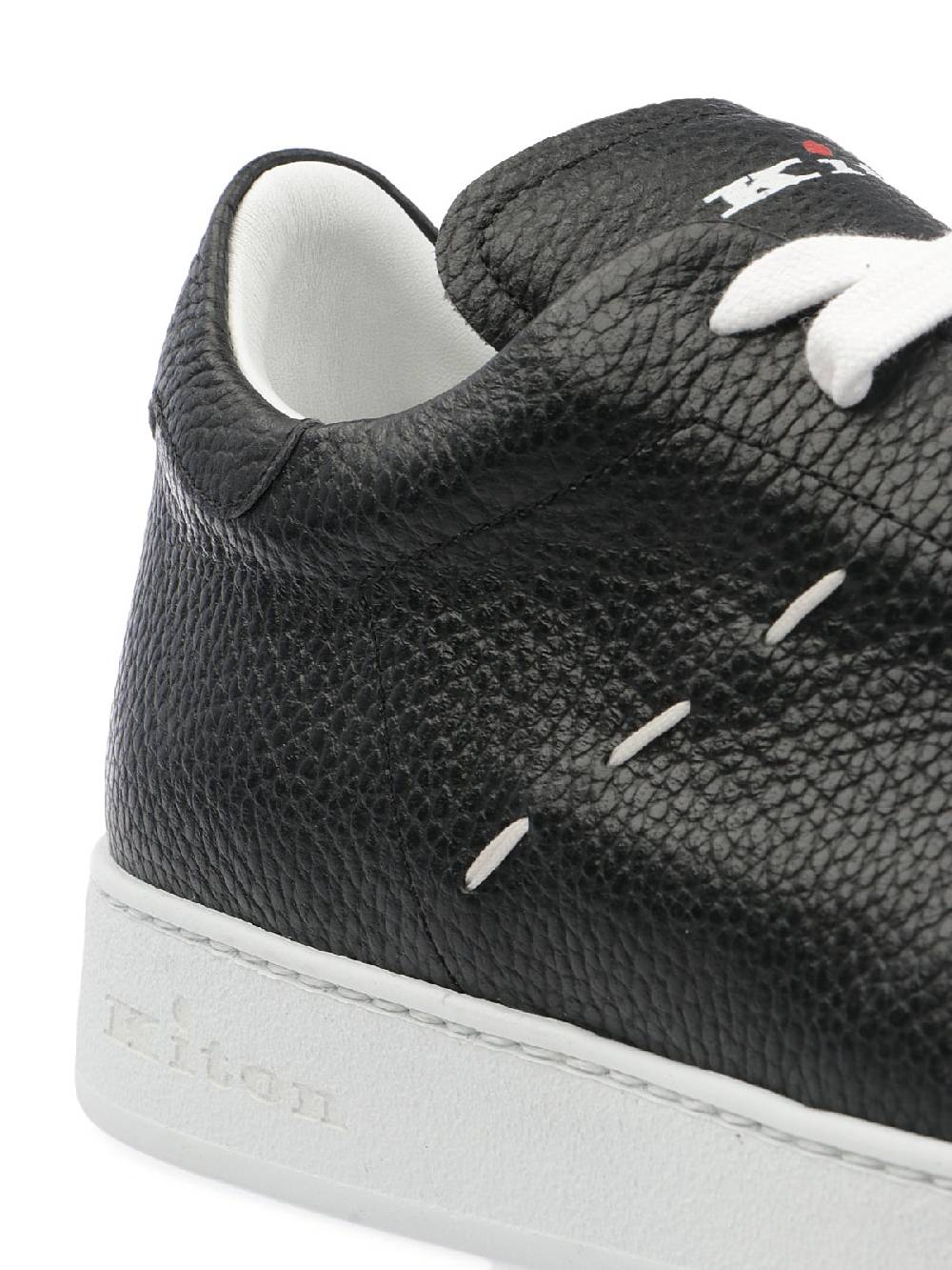 KITON Sneakers Uomo Stitching in Pelle Offerte giornaliere