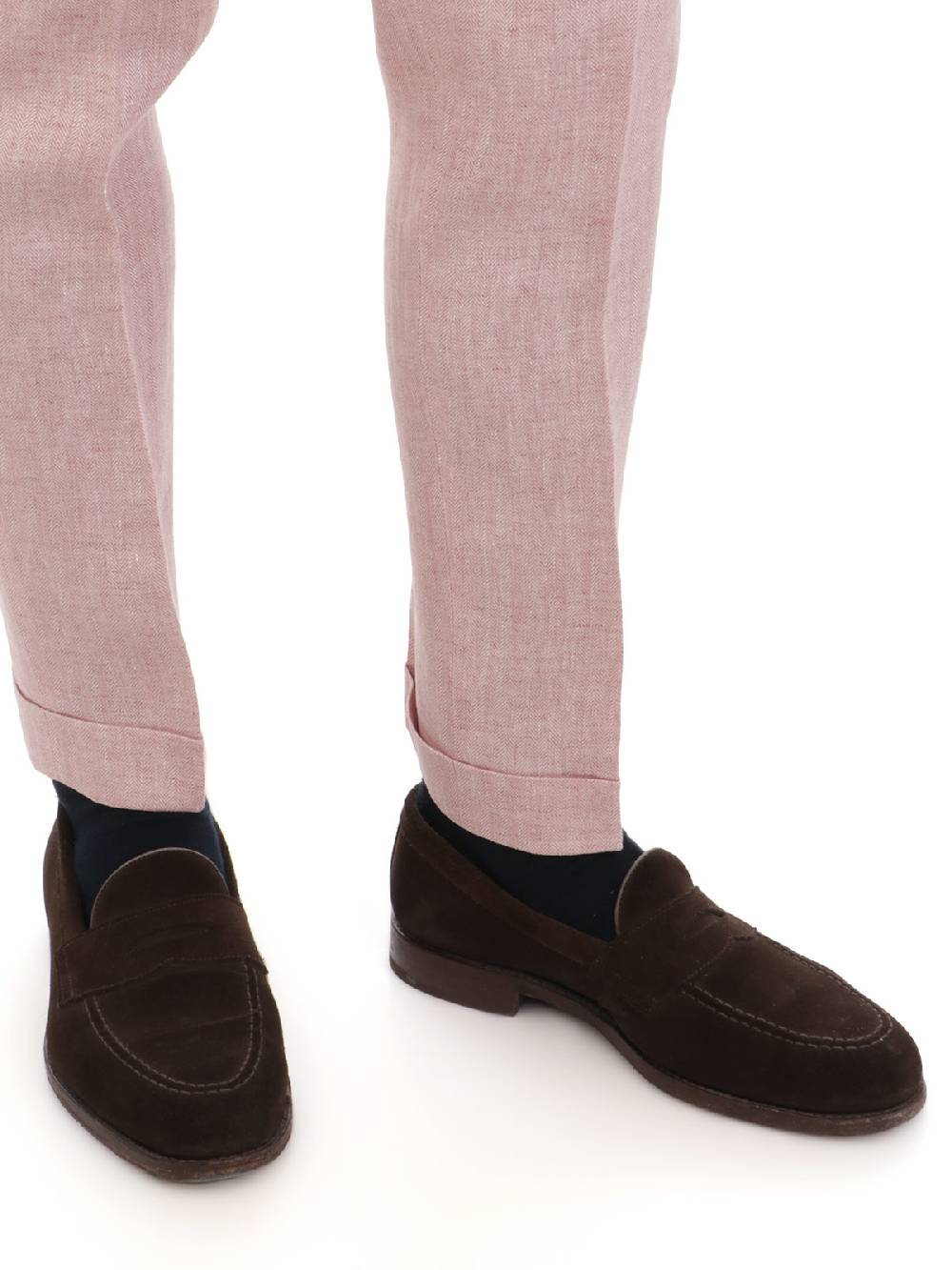 BERWICH Pantalone Uomo Retrolong in Lino Esporta salva