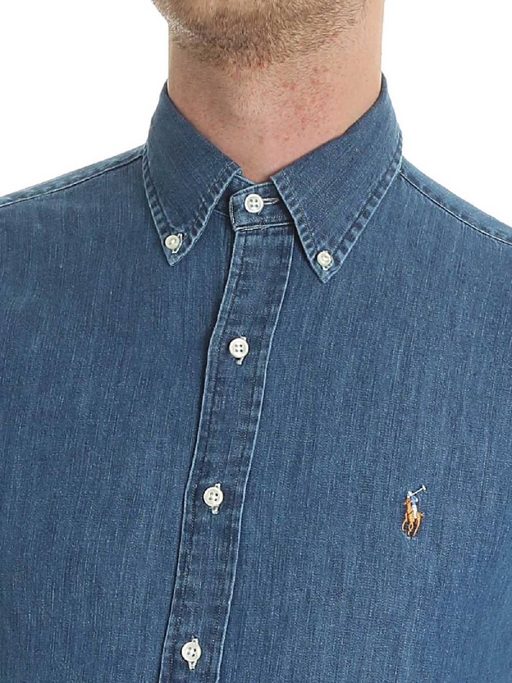 POLO RALPH LAUREN Camicia Uomo Jeans Fino Al -60%