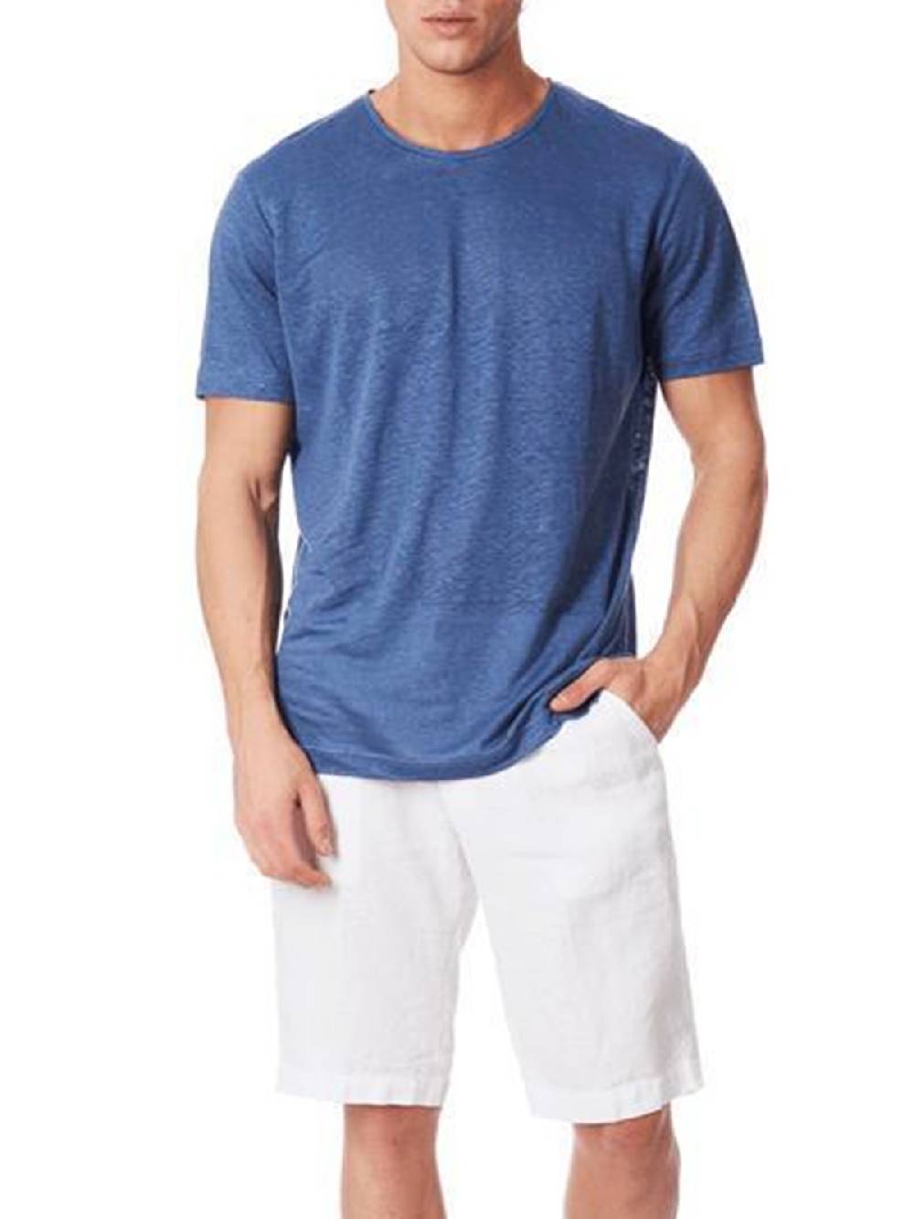 ZEYBRA T-shirt Uomo In Lino Vendita Calda