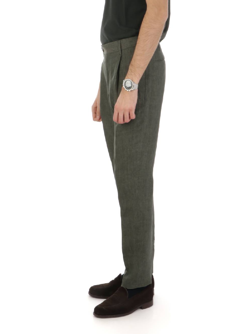 BERWICH Pantalone Uomo in Lino In Saldo