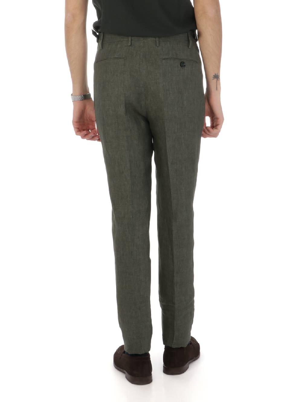BERWICH Pantalone Uomo in Lino In Saldo