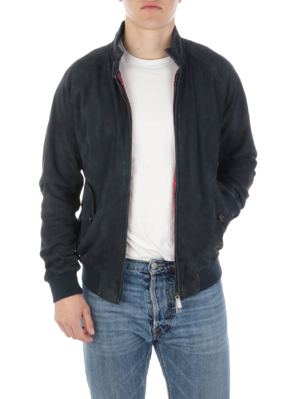 BARACUTA Giacca G9 in Pelle Scamosciata Fino al 55% di sconto