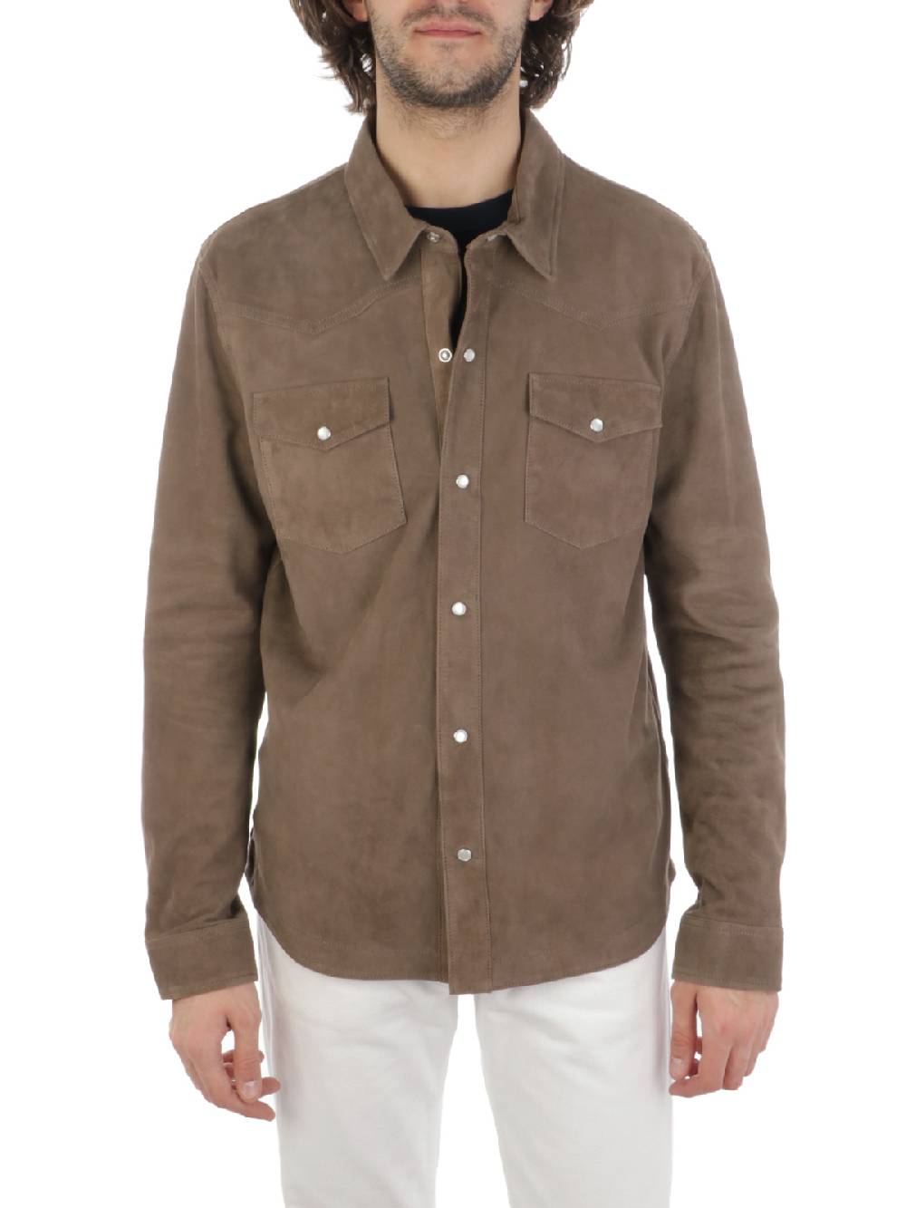PROLEATHER Giacca Camicia Uomo in Suede Discount Store per i nuovi prodotti