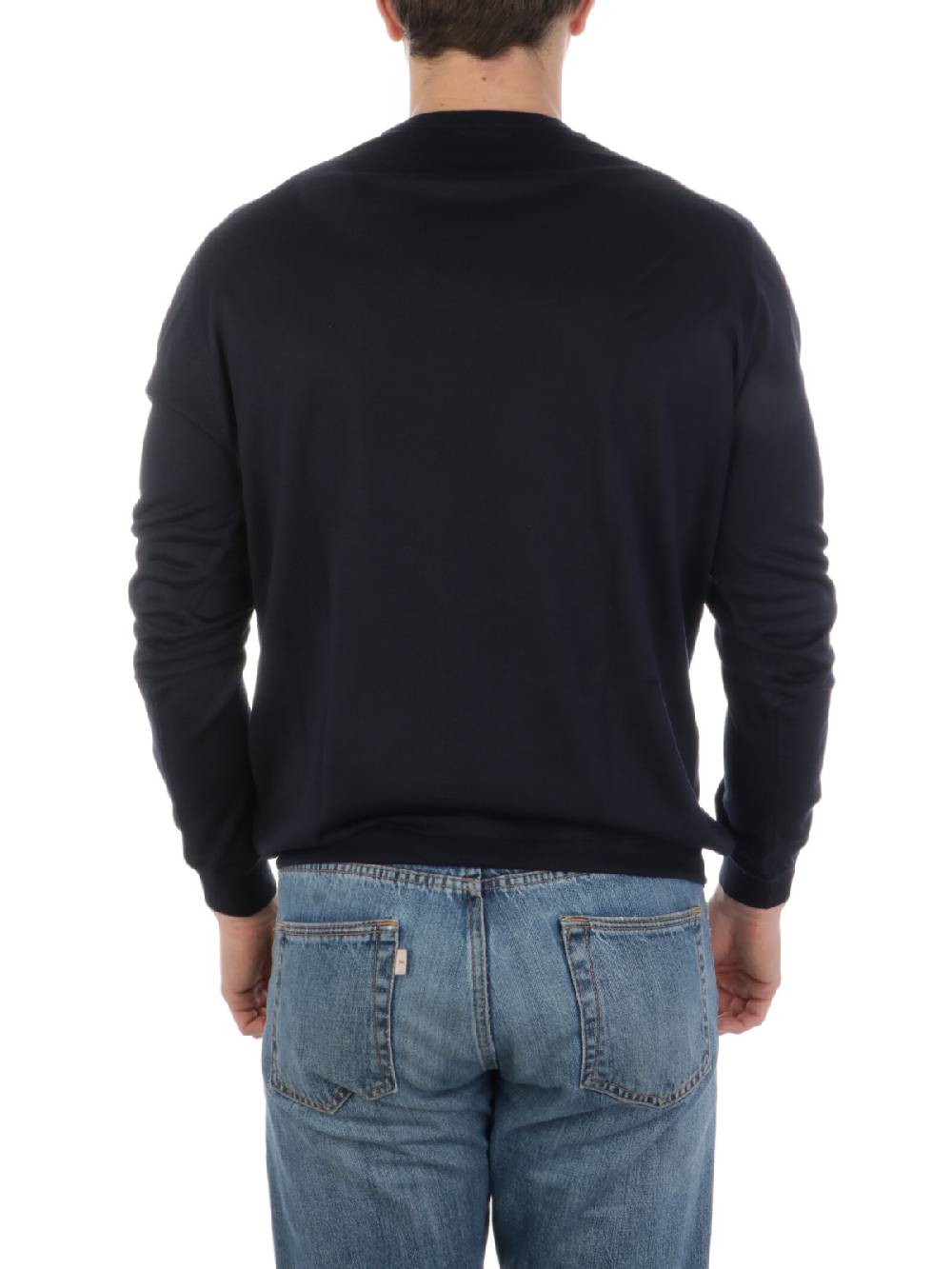 MALO Girocollo Uomo in Cashmere e Seta Italy