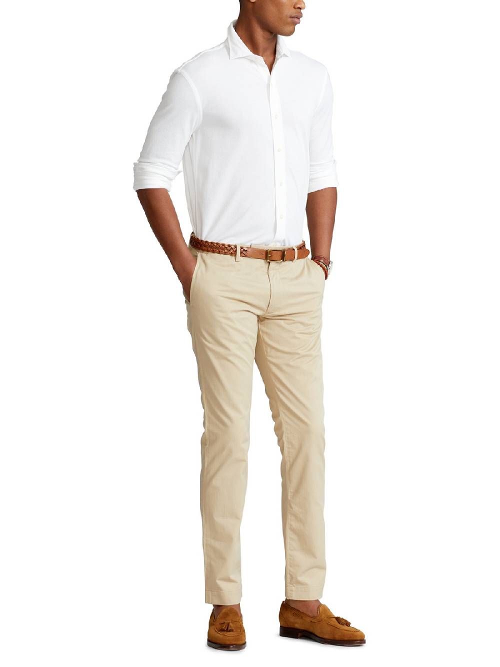 Polo Ralph Lauren Flat Pant In Linea