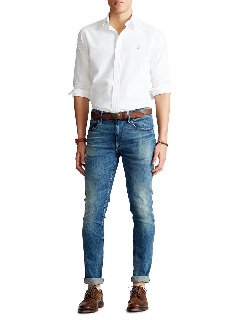 POLO RALPH LAUREN Camicia Oxford Uomo Custom Fit Sottocosto