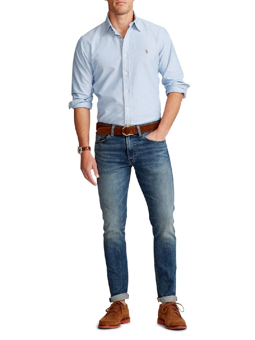 POLO RALPH LAUREN Camicia Oxford Uomo Custom Fit Convenienza