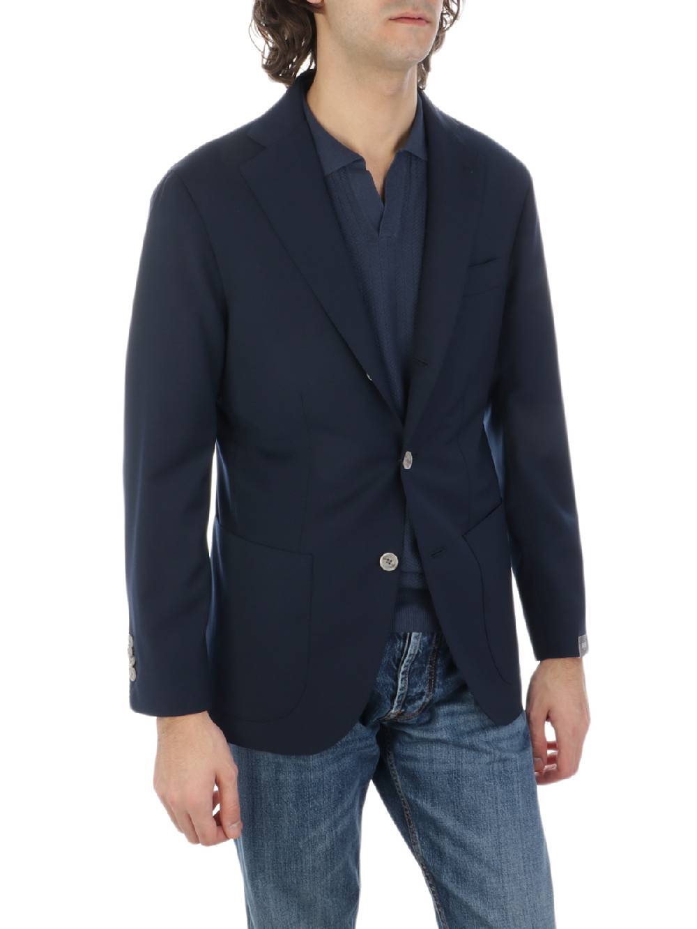 BARBA Giacca Uomo Jimmy In Lana Stretch Vendite Flash
