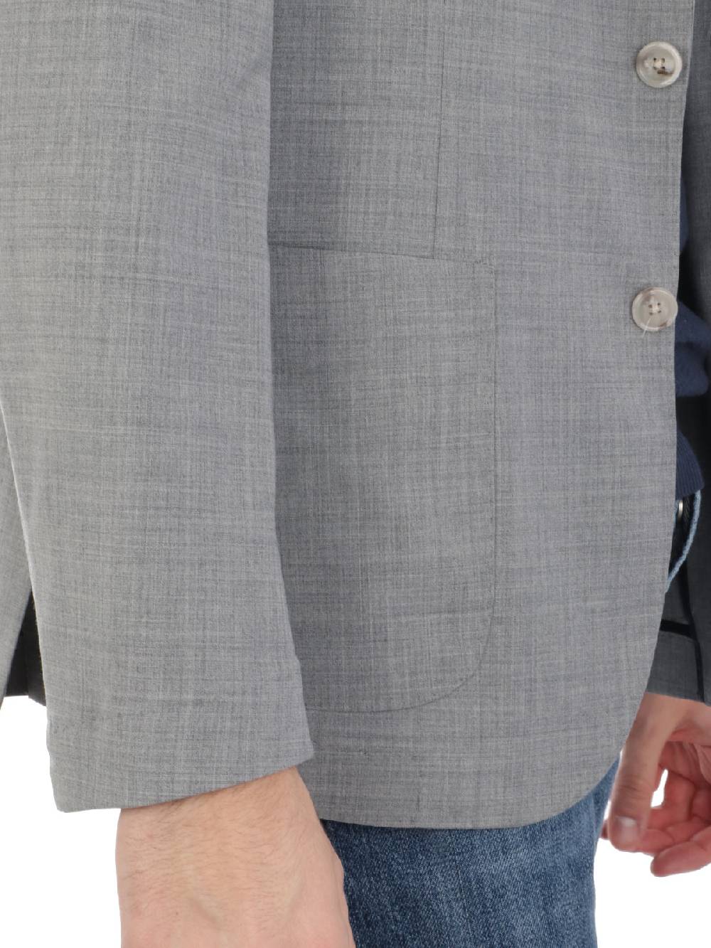 BARBA Giacca Uomo Easy In Lana Stretch In Saldo
