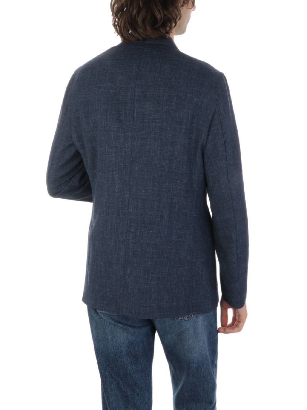 BARBA Giacca Uomo Easy In Lana E Seta Nuova