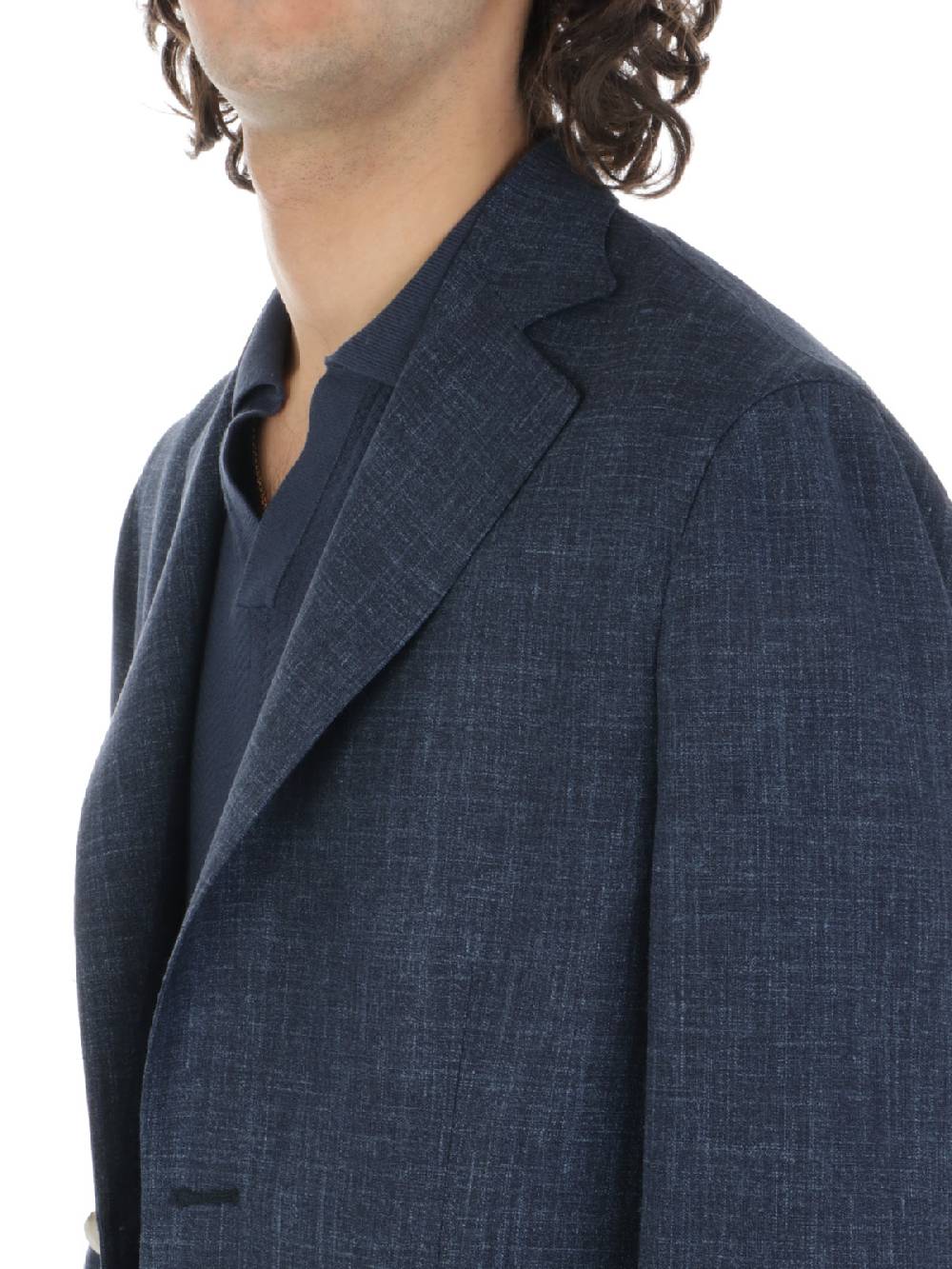 BARBA Giacca Uomo Easy In Lana E Seta Nuova
