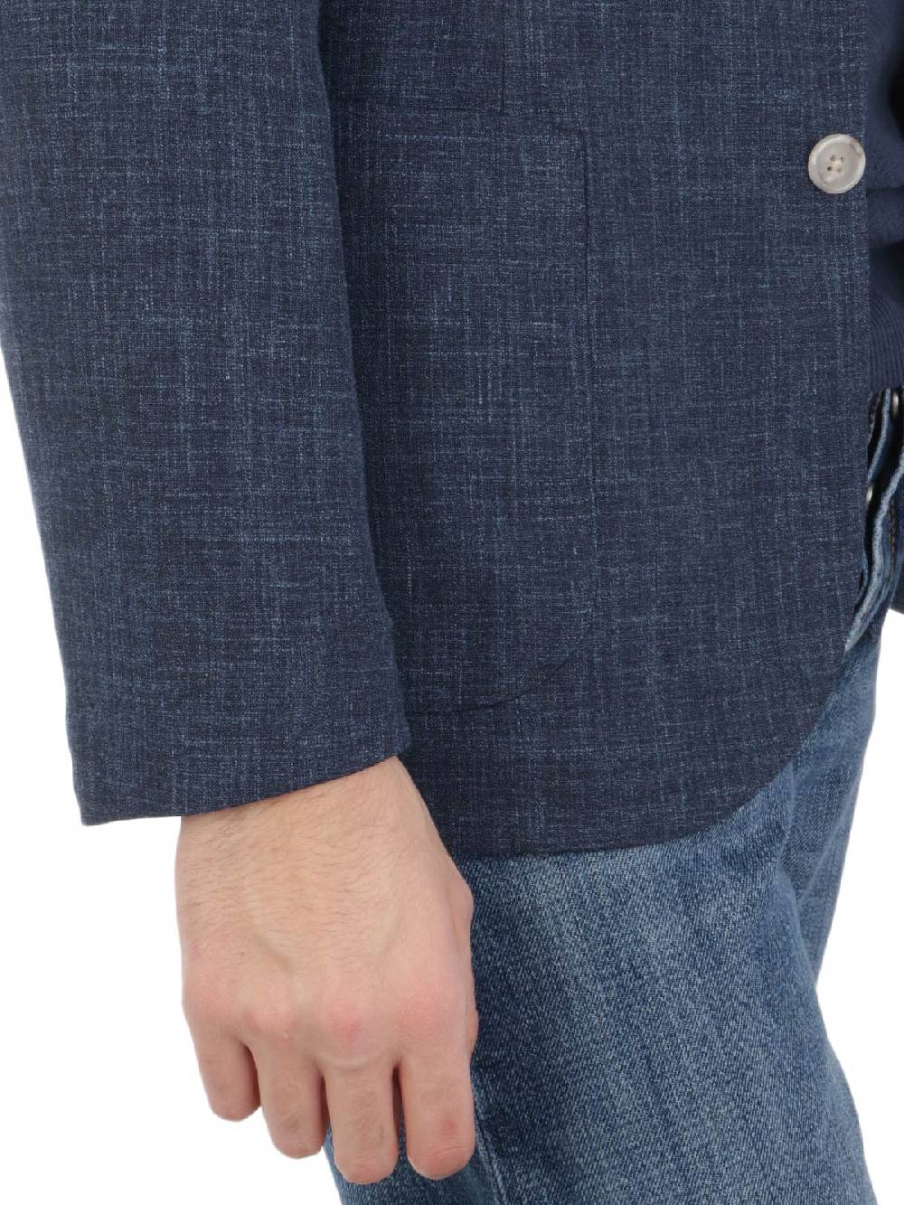 BARBA Giacca Uomo Easy In Lana E Seta Nuova