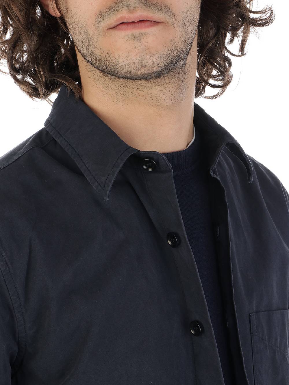 ASPESI Camicia Uomo Utility In Cotone Smaltimento dello stoccaggio