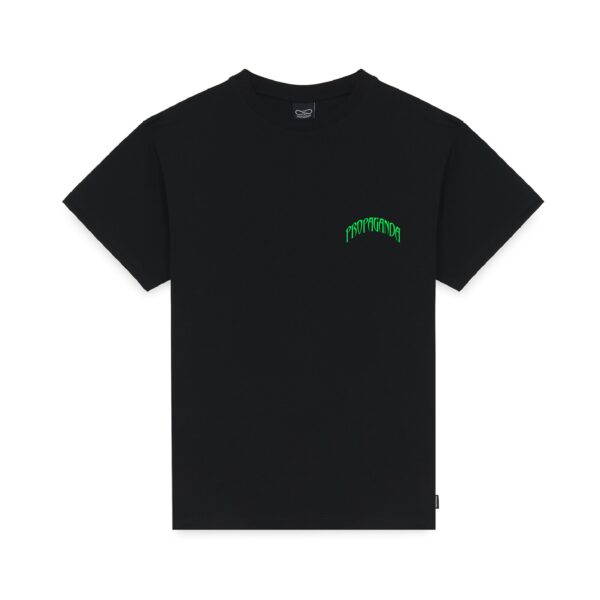 Propaganda Triangle Panther T-Shirt – Black In Vendita