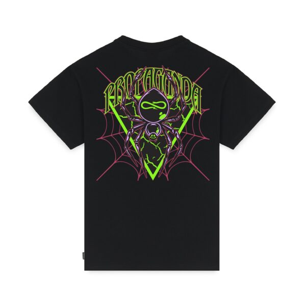 Propaganda Triangle Web T-Shirt – Black Vendita Calda