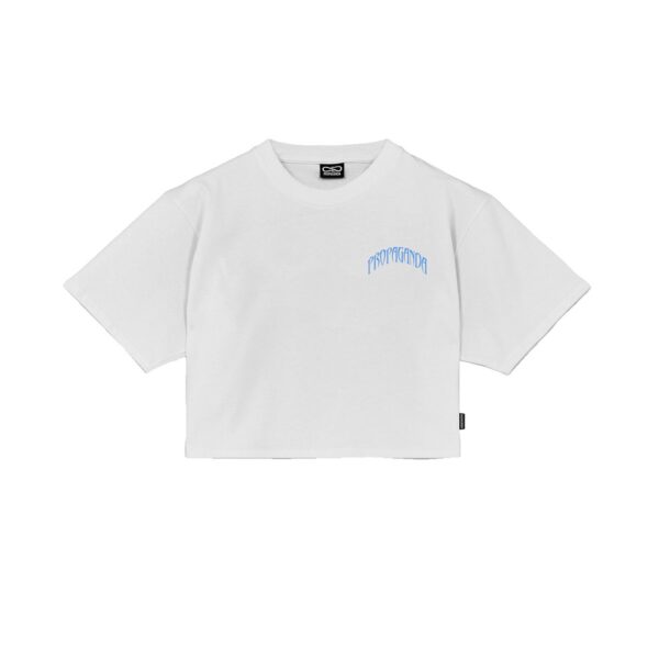 Propaganda Triangle Jaguar Croptop Tee – White Shopping Online
