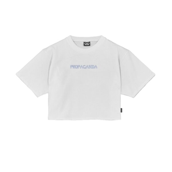 Propaganda Butterfly Bones Croptop Tee – White Novità