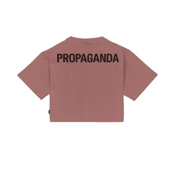 Propaganda Women Logo Croptop Tee – Clay In Vendita