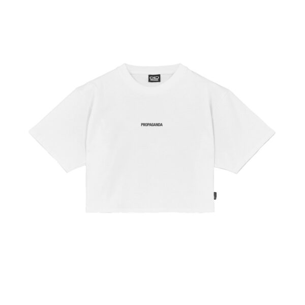 Propaganda Women Ribs Croptop Tee – White Offerte