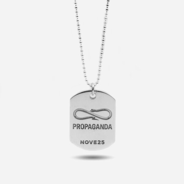 Propaganda Collana con Ciondolo Piastra Militare Propaganda W/ Nove25 In Argento Online