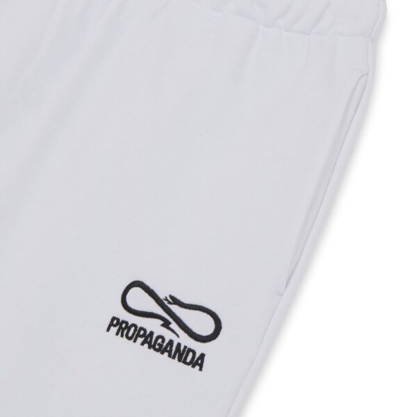 Propaganda Logo Embroidery Sweatpant – White 2025