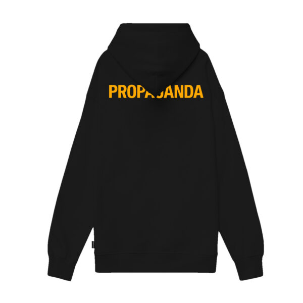 Propaganda Logo Steel Hoodie – Black Acquista Ora