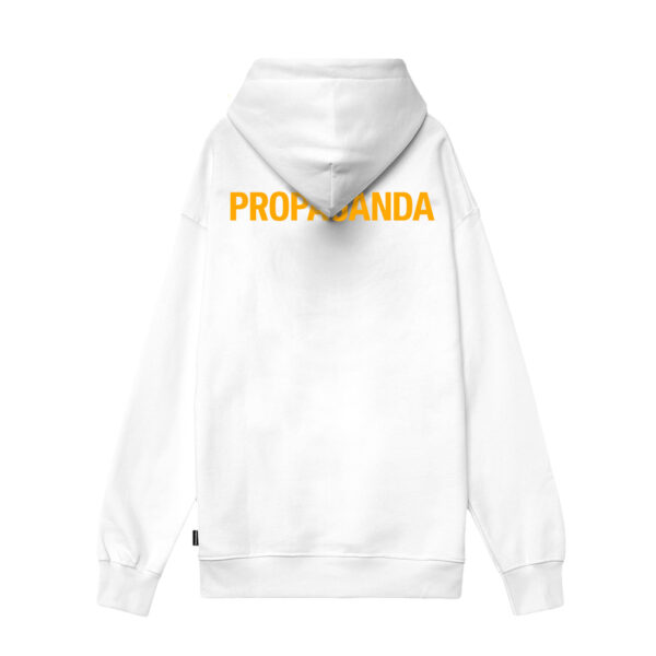 Propaganda Logo Steel Hoodie – White Consegna Veloce