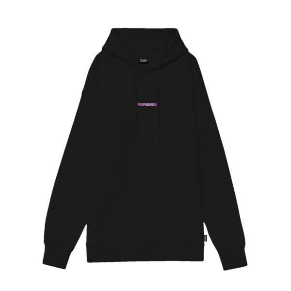 Propaganda Ribs Gradient Hoodie – Black In Saldo