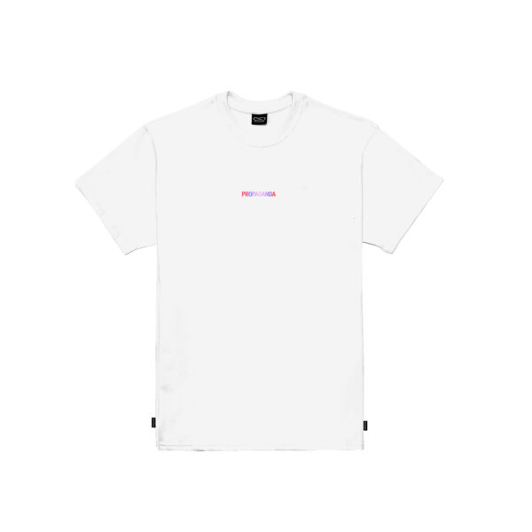 Propaganda Ribs Gradient Tee – White 2025
