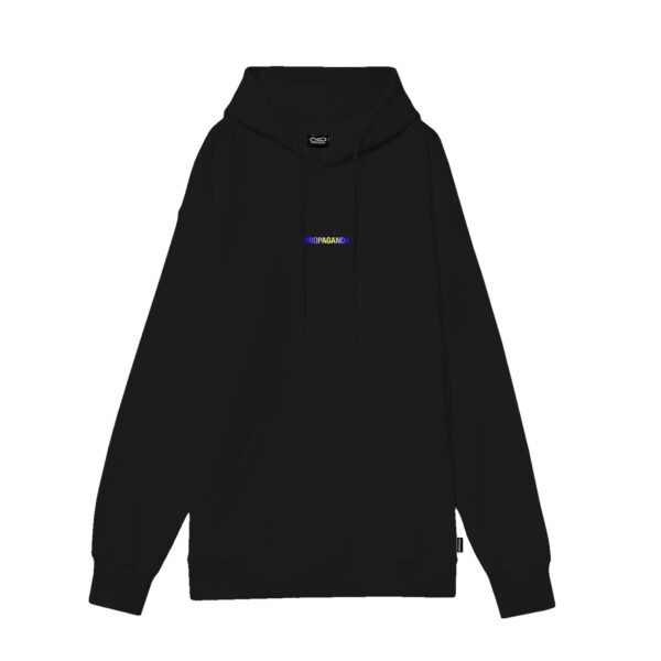 Propaganda Ribs Gradient Hoodie – Black 2025