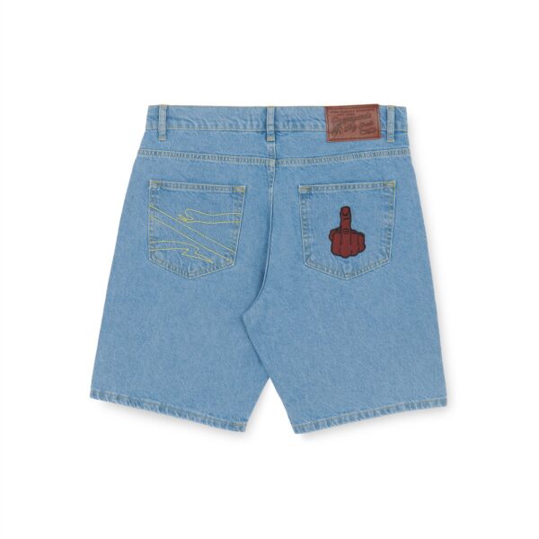 Propaganda Denim Baseball Shorts – Blue Acquista Ora