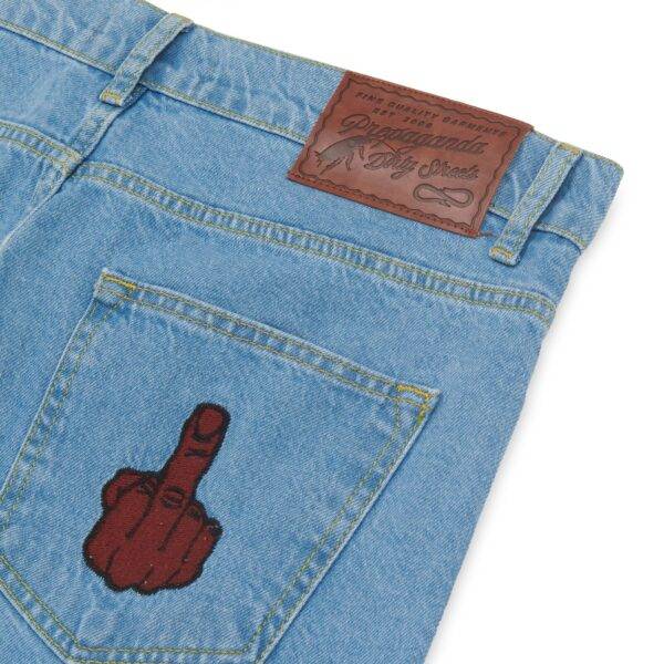 Propaganda Denim Baseball Shorts – Blue Acquista Ora
